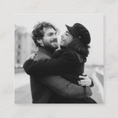 Deel de Liefde Custom QR Code Wedding Kaart Contactkaartje (Achterkant)