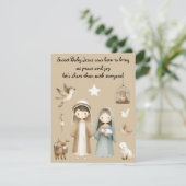 Deel de Liefde deze Kerst! Religieuze Groet Kaart (Staand voorkant)