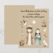 Deel de Liefde deze Kerst! Religieuze Groet Kaart (Voorkant / Achterkant)