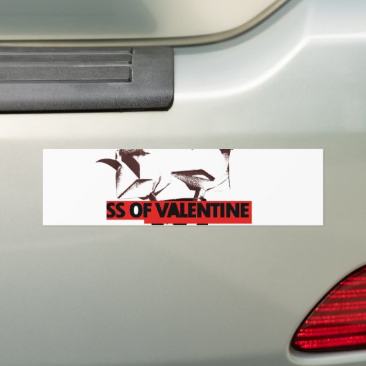 Deel de liefde: een glas Valentijn Vredeskunst Bumpersticker (Op auto)