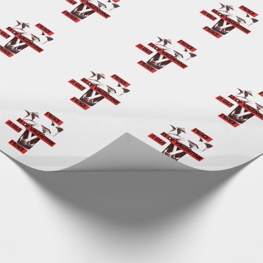 Deel de liefde: een glas Valentijn Vredeskunst Cadeaupapier (Hoek)