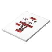 Deel de liefde: een glas Valentijn Vredeskunst Notitieblok (Linkerzijde)