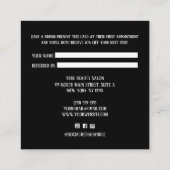 Deel de Liefde Eenvoudige Minimale Harten Script R Aanbevelingskaartje (Achterkant)