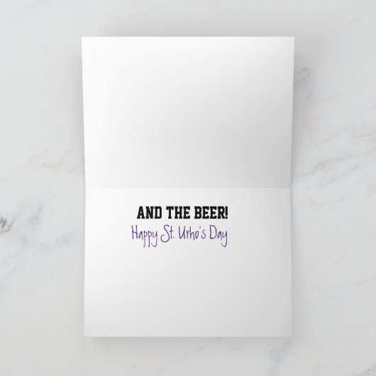 Deel de liefde en het bier St. Urho's Day Kaart (Binnen)