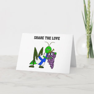 Deel de liefde en het bier St. Urho's Day Kaart