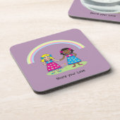 Deel de Liefde - Gelijkheid voor iedereen Bier Onderzetter (Linkerzijde)