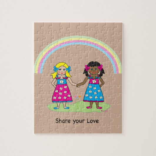Deel de Liefde - Gelijkheid voor iedereen Legpuzzel (Verticaal)