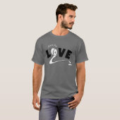 Deel de liefde grappig citaat toiletpapier t-shirt (Voorkant volledig)