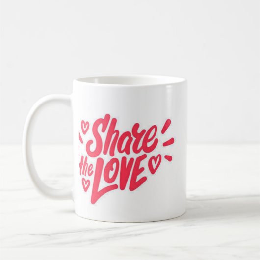 Deel De Liefde Koffiekop Koffiemok (Links)