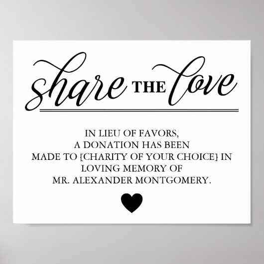 Deel de Liefde Lieu van het Vertrouwen van de Favo Poster (Voorkant)