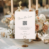 Deel de Liefde QR Code Beige Trouwgalerij