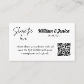 Deel De Liefde QR Code Bijlagekaart Informatiekaartje (Voorkant)