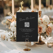 Deel de Liefde QR Code Black Wedding Gallery