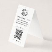 Deel de Liefde QR Code Digitaal Fotoalbum Kaart (Achterkant)