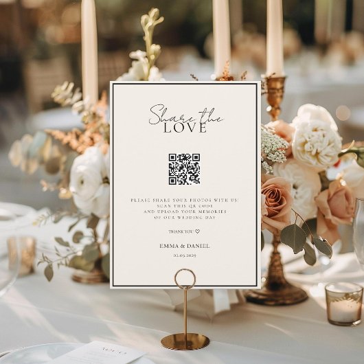 Deel de Liefde QR Code White Wedding Gallery