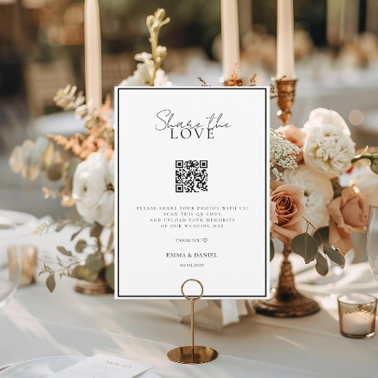 Deel de Liefde QR Code White Wedding Gallery