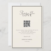 Deel de Liefde QR Code White Wedding Gallery (Voorkant)