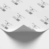 Deel de liefde scan QR-code voeg sociale details t Cadeaupapier (Hoek)