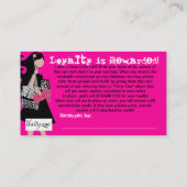 Deel de liefde verwijzingskaart aanbevelingskaartje (Achterkant)