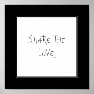 Deel de Liefde - Wall Decor Poster