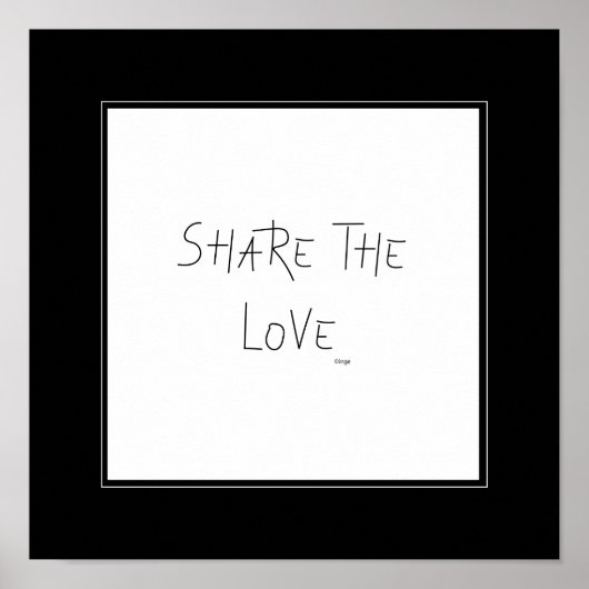 Deel de Liefde - Wall Decor Poster (Voorkant)