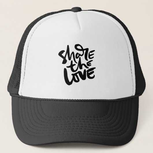 Deel de liefde zoals Jezus citeert Aesthetische Ch Trucker Pet (Voorkant)
