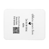 Deel de love scan QR-code en voeg sociale details Magneet (Horizontaal)