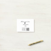 Deel de love scan QR-code en voeg sociale details Post-it® Notes (Op bureau)
