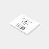 Deel de love scan QR-code en voeg sociale details Post-it® Notes (Schuin)