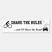 Deel de Regels Bumpersticker (Voorkant)