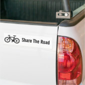 Deel de Road Bicycling Bumpersticker (Op Truck)