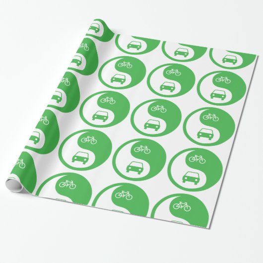 Deel de Road Yin Yang Cadeaupapier (Uitgerold)