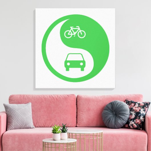 Deel de Road Yin Yang Canvas Afdruk (Insitu (Woonkamer))