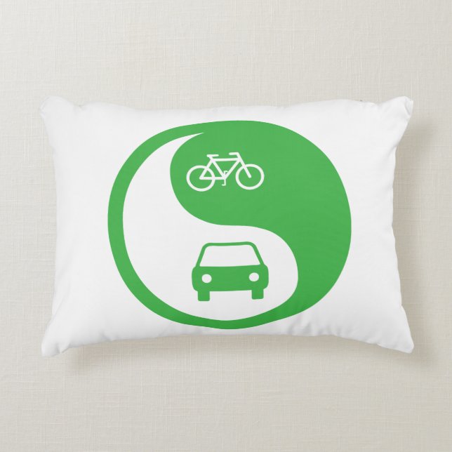 Deel de Road Yin Yang Decoratief Kussen (Voorkant)
