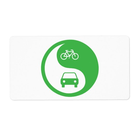 Deel de Road Yin Yang Etiket (Voorkant)