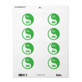 Deel de Road Yin Yang Etiket (Full Sheet)