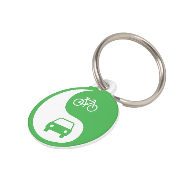 Deel de Road Yin Yang Huisdierpenning (Zijkant)