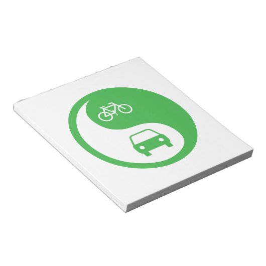 Deel de Road Yin Yang Notitieblok (Schuin)