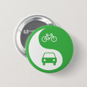 Deel de Road Yin Yang Ronde Button 5,7 Cm (Voorkant /achterkant)