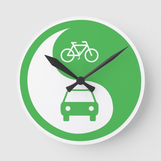 Deel de Road Yin Yang Ronde Klok (Voorkant)