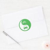 Deel de Road Yin Yang Ronde Sticker (Envelop)