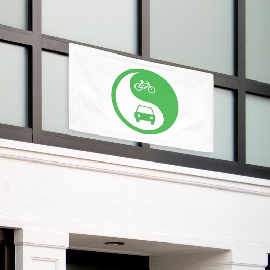 Deel de Road Yin Yang Spandoek (Buitenkant Gebouw)