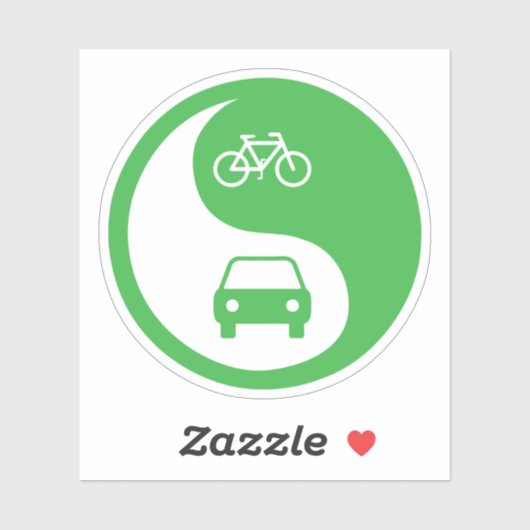 Deel de Road Yin Yang Sticker (Vel)