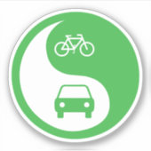 Deel de Road Yin Yang Sticker (Voorkant)