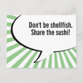 Deel de sushi briefkaart (Voorkant)