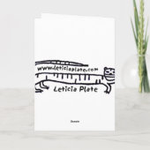 Deel de vreugde feestdagen kaart (Achterkant)