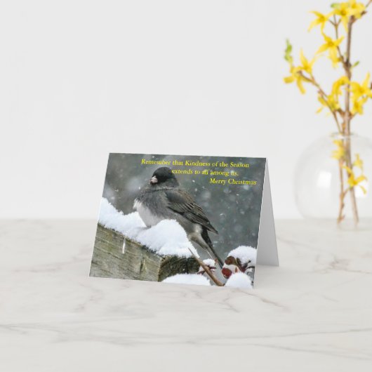 Deel de vreugde van het seizoen kaart (Gele Bloem)