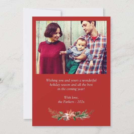 Deel de Warmte en Vreugde Vrolijk Kerstfeest Feestdagenkaart (Achterkant)