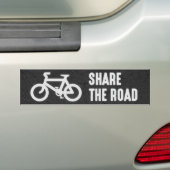 Deel de weg bumpersticker (Op auto)