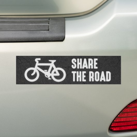 Deel de weg bumpersticker (Op auto)